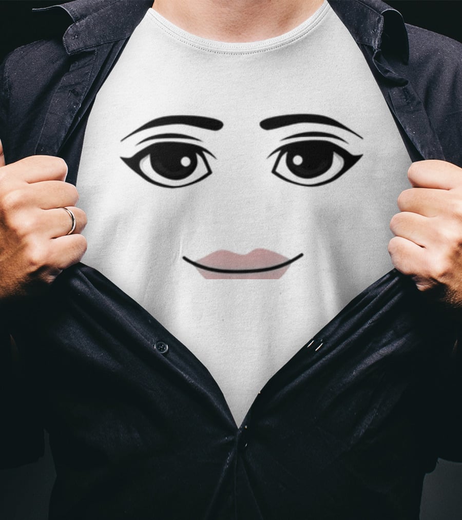 Roblox Avatar Face Iconic Girl Gaming T-Shirt