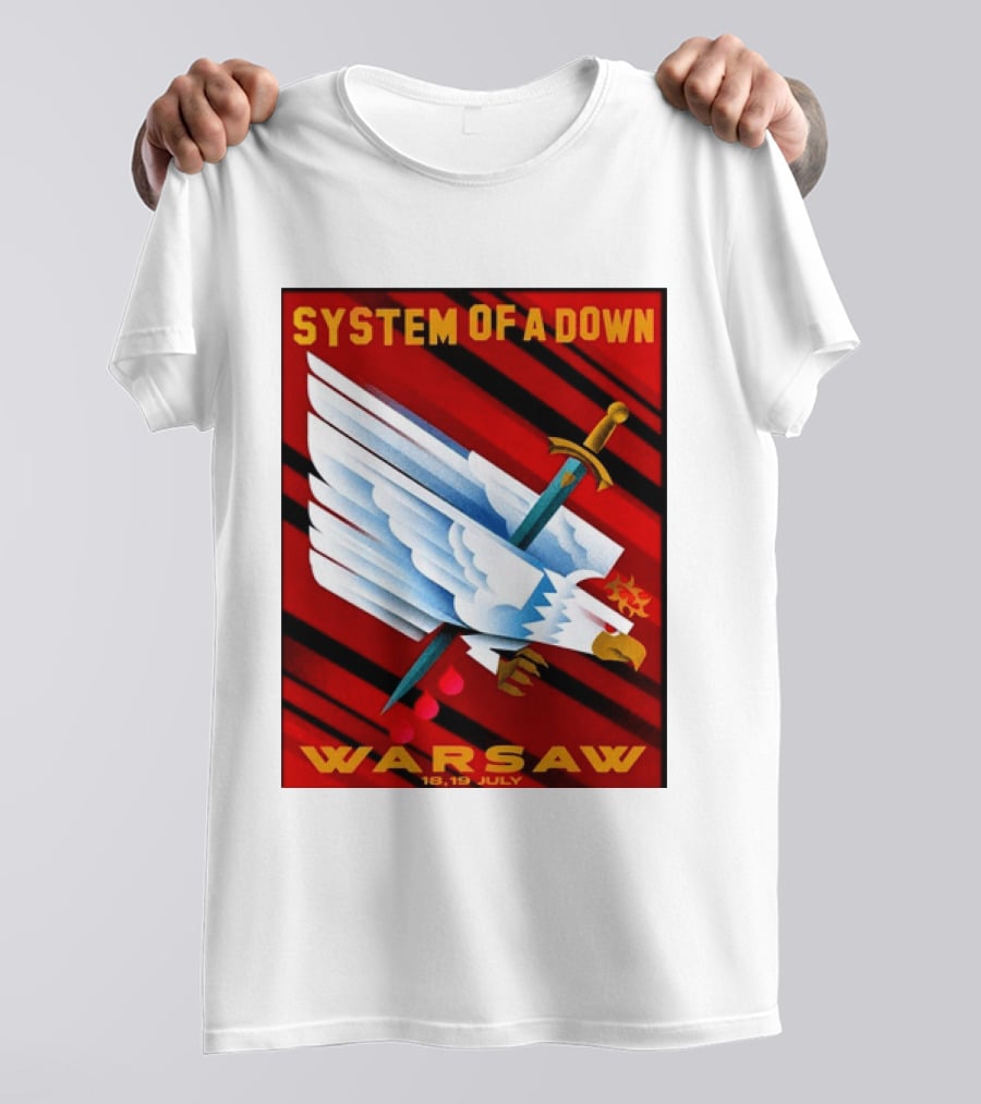 System Of A Down Warsaw Poland 2026 PGE Narodowy 18 19 July Exclusive Venue T-Shirt