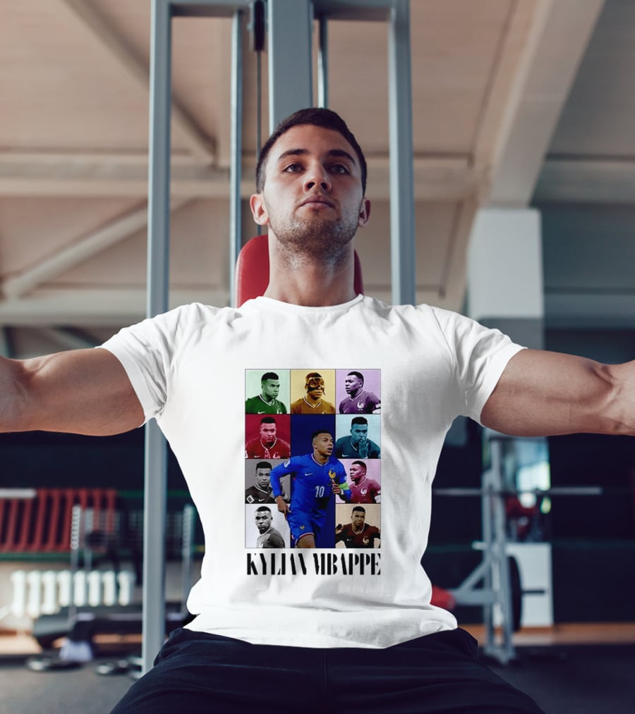 Kylian Mbappé France Football The Eras Tour Collage T-Shirt
