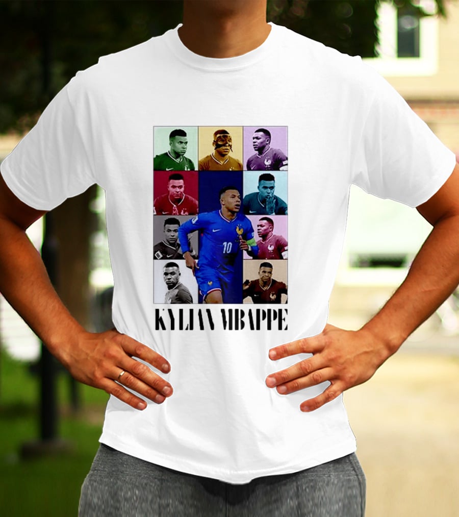 Kylian Mbappé France Football The Eras Tour Collage T-Shirt