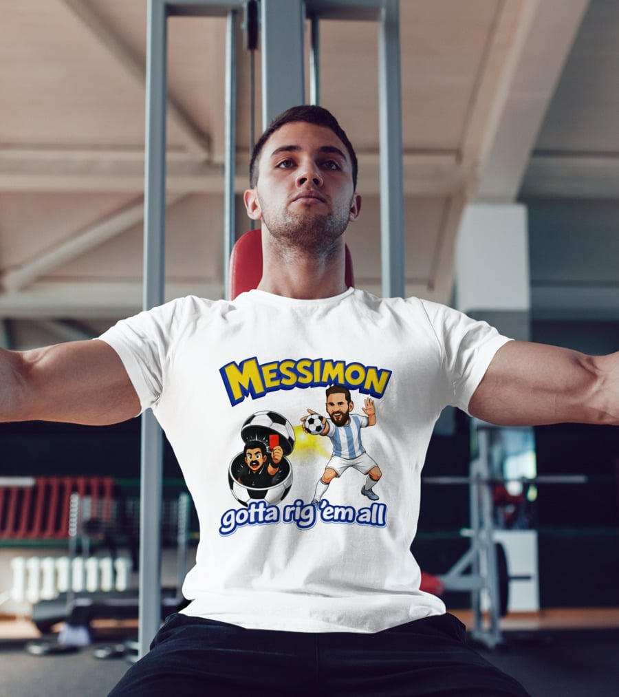 Messimon Soccer Fusion Gotta Rig 'em All Cartoon T-Shirt