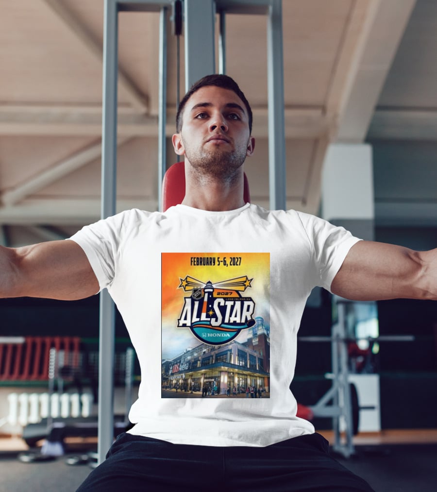 NHL All Star 2027 Honda February 5 6 UBS Arena Long Island NY T-Shirt