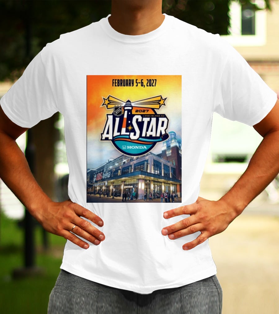 NHL All Star 2027 Honda February 5 6 UBS Arena Long Island NY T-Shirt