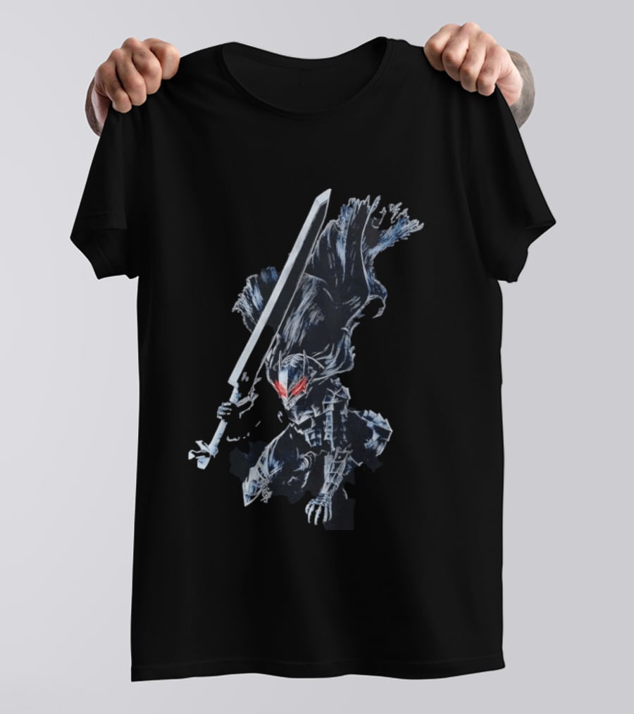 Berserk Guts Berserker Armor Dragonslayer Sword Action Pose T-Shirt