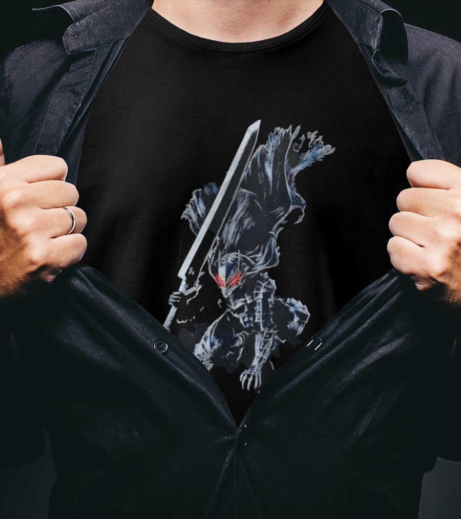 Berserk Guts Berserker Armor Dragonslayer Sword Action Pose T-Shirt