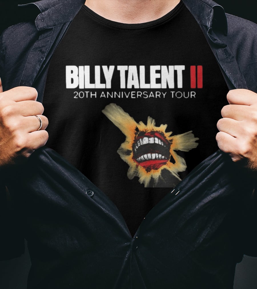 Billy Talent II 20th Anniversary Explosive Artwork Tour 2026 T-Shirt