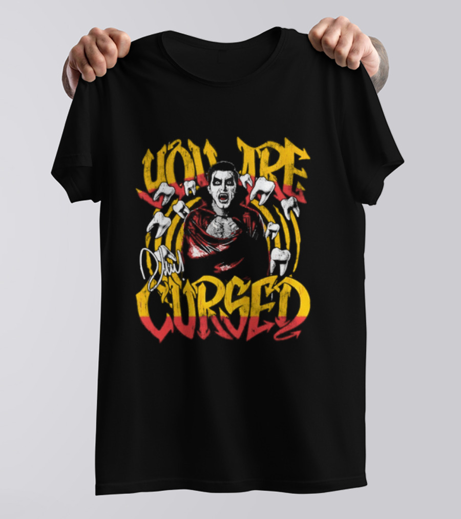 Danhausen You Are Cursed Vintage Graffiti Teeth T-Shirt