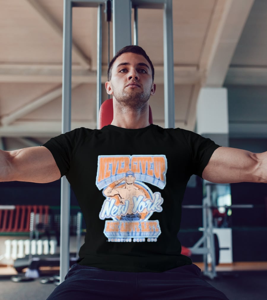 Never Give Up New York Rise Above Hate Fanatics Fest NYC T-Shirt