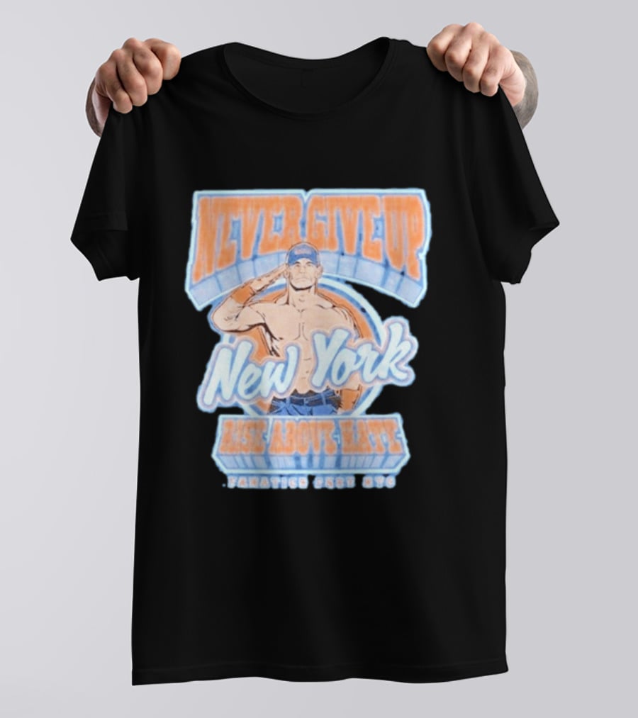 Never Give Up New York Rise Above Hate Fanatics Fest NYC T-Shirt