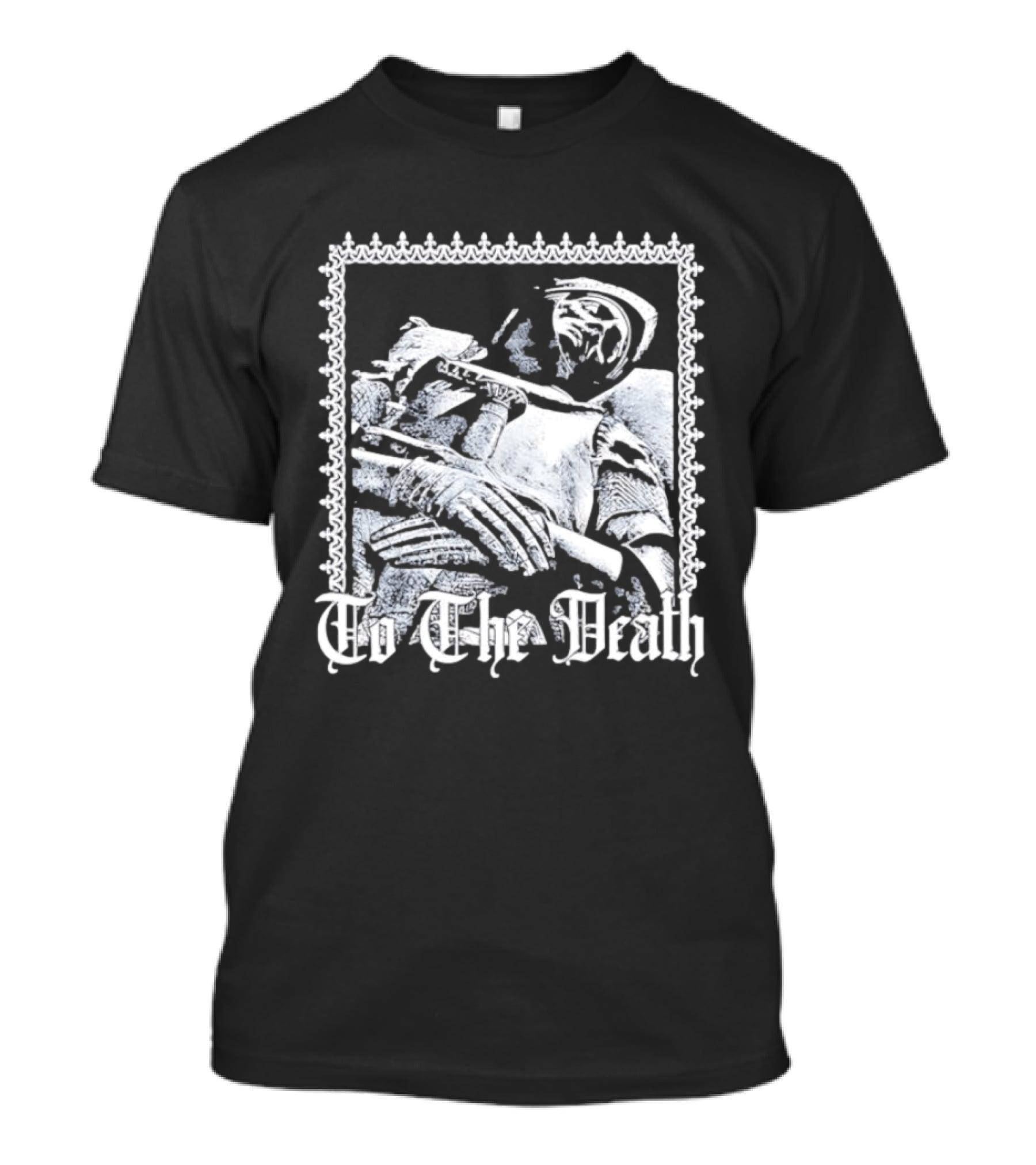 Effigy Of A Fallen Knight To The Death Metal Band Black T-Shirt
