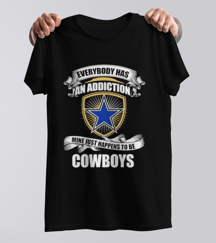 Dallas Cowboys Addiction Star Emblem Fans T-Shirt