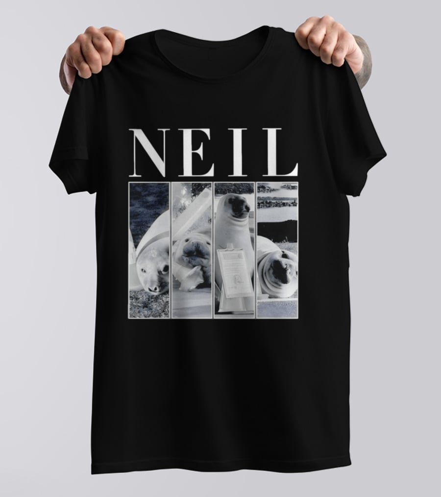 Neil The Seal Animal Meme Funny Seal Faces T-Shirt