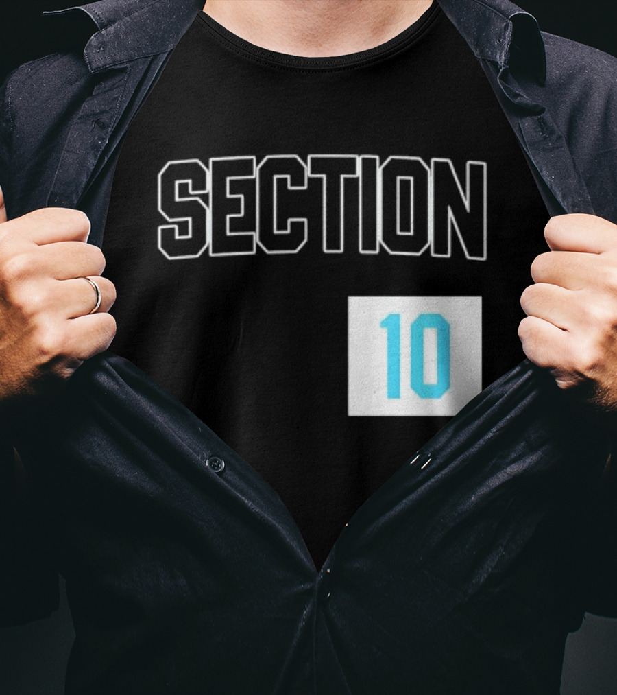 Section 10 Carolina Hurricanes Hockey Fan Gear T-Shirt