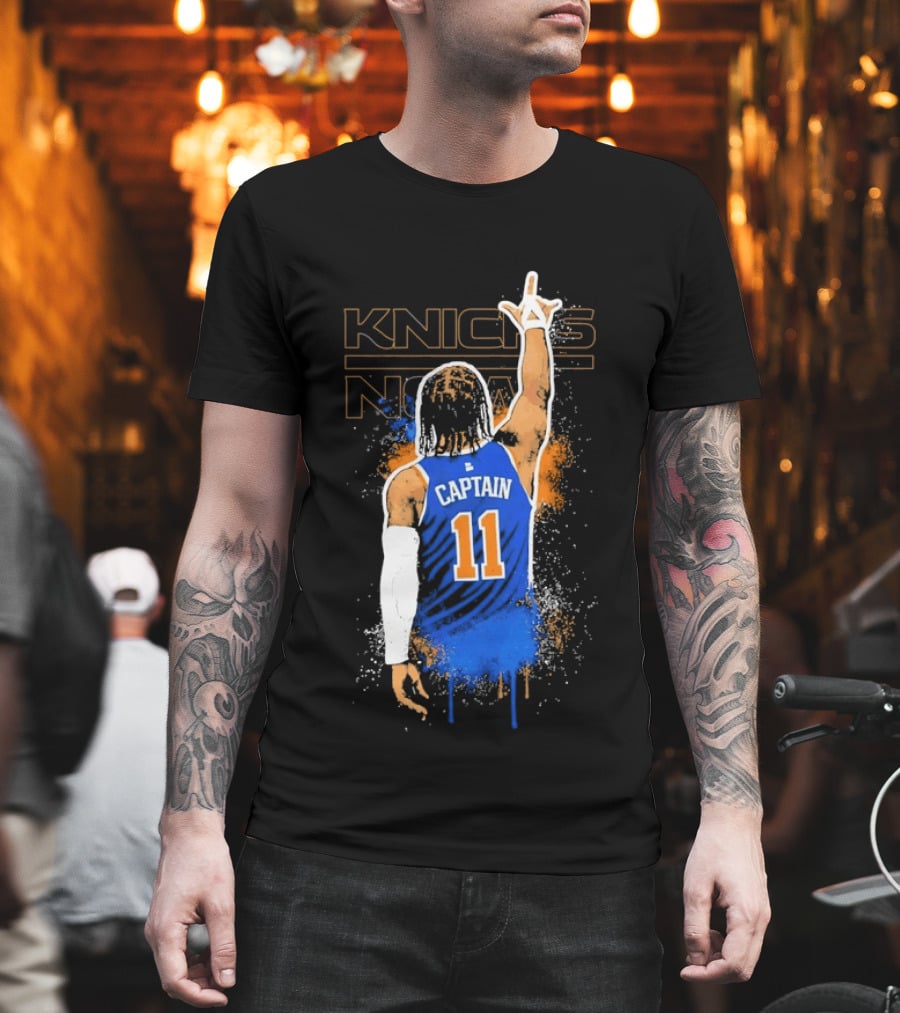 Captain 11 Knicks Now Basketball T-Shirt