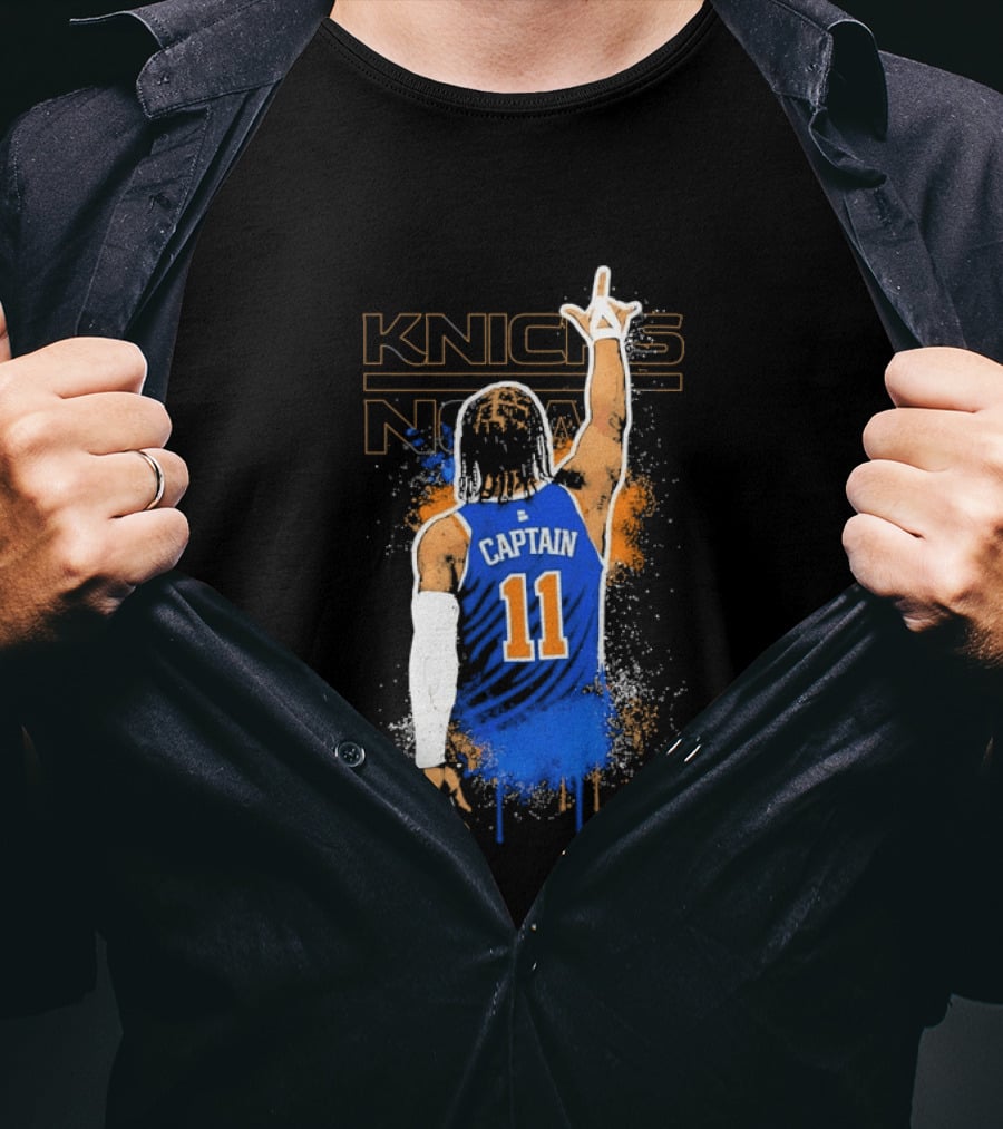Captain 11 Knicks Now Basketball T-Shirt