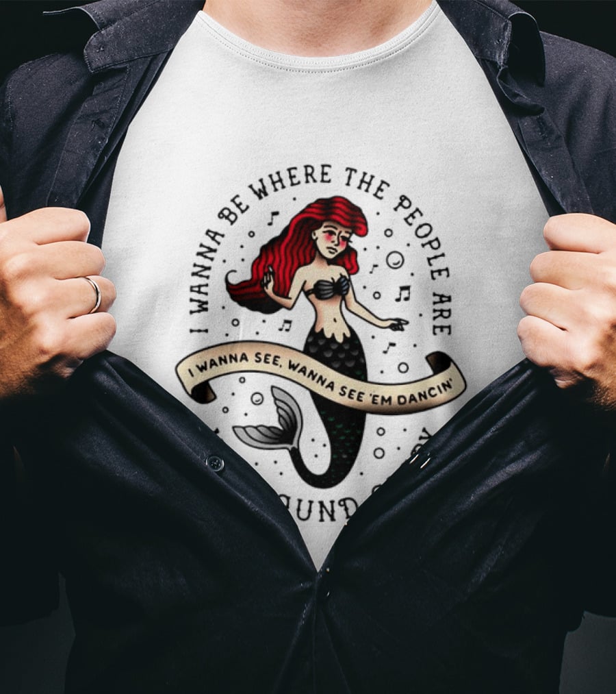 New Found Glory I Wanna Be Where The People Are Mermaid T-Shirt