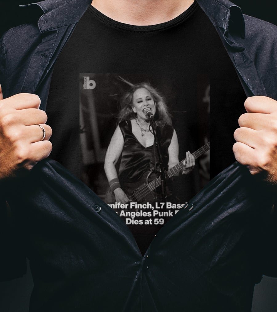 Jennifer Finch L7 Bassist Los Angeles Punk Icon Dies At 59 T-Shirt