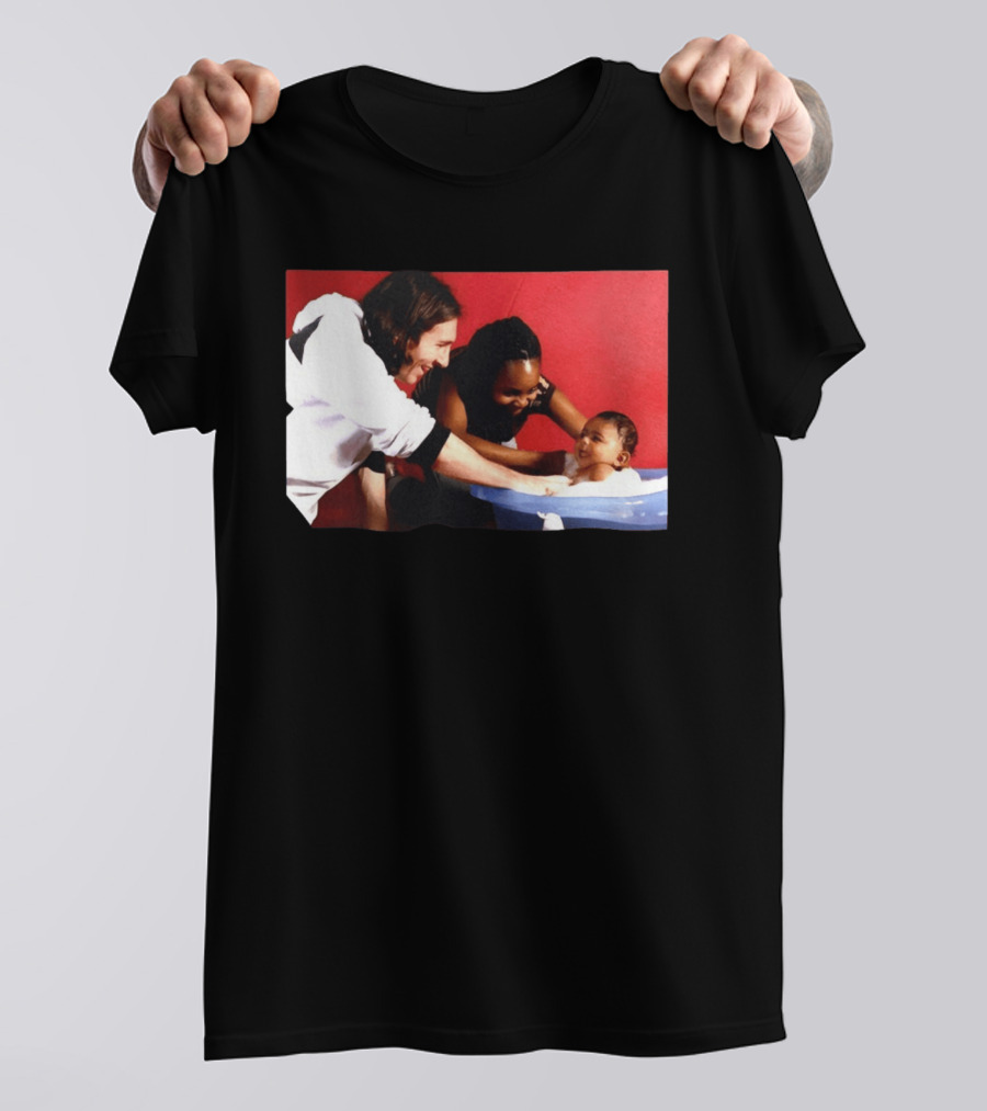 Lionel Messi Bathes Baby Lamine Yamal Legendary Blessing Football Moment T-Shirt