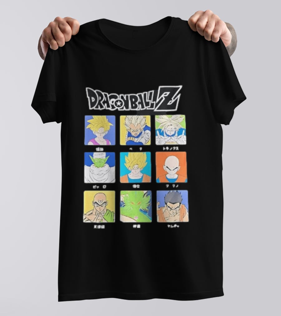 Dragon Ball Z Gohan Vegeta Trunks Piccolo Goku Krillin Tien Shenron Yamcha Anime Characters T-Shirt