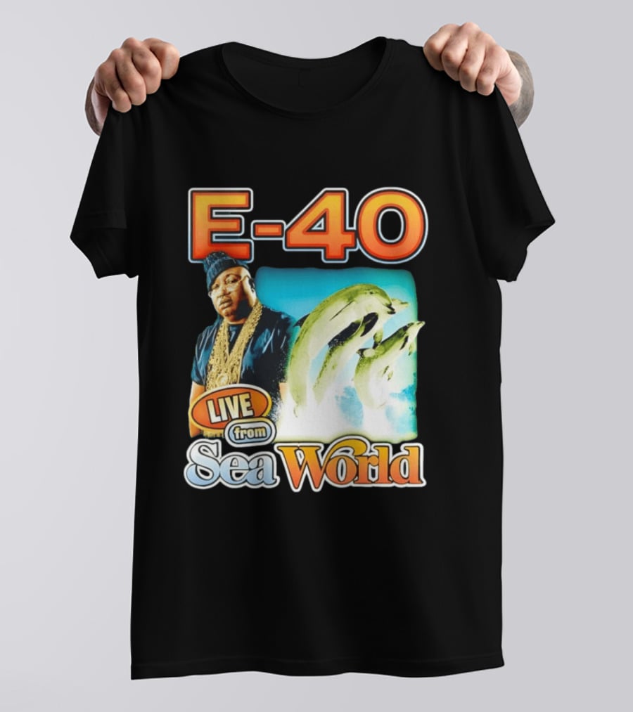 E 40 Live From Sea World With Dolphins T-Shirt