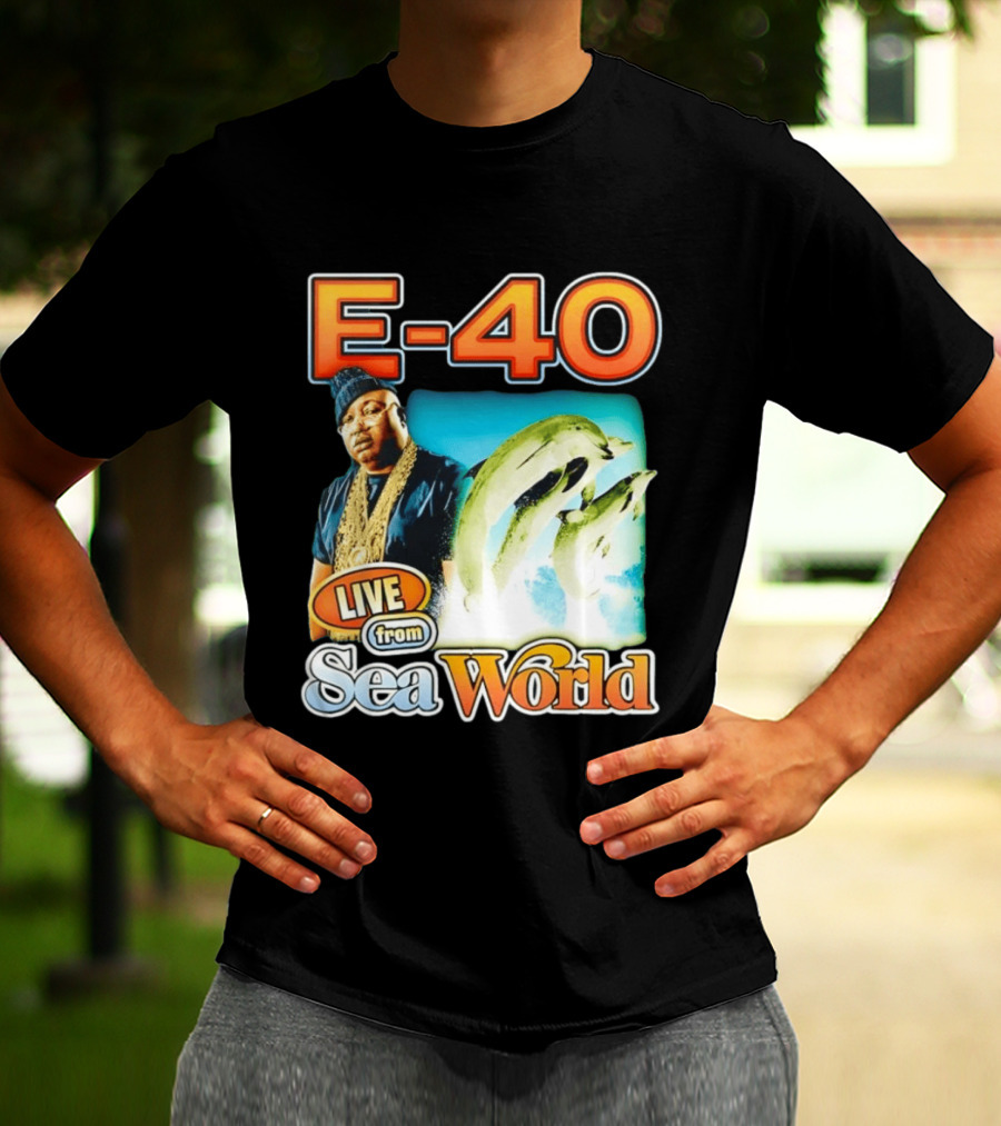 E 40 Live From Sea World With Dolphins T-Shirt