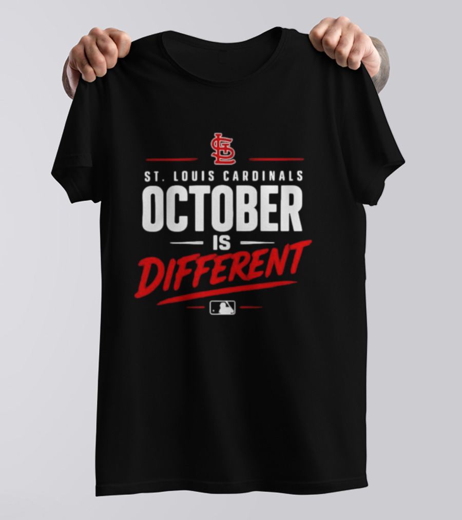 St. Louis Cardinals October Is Different MLB Postseason 2026 T-Shirt