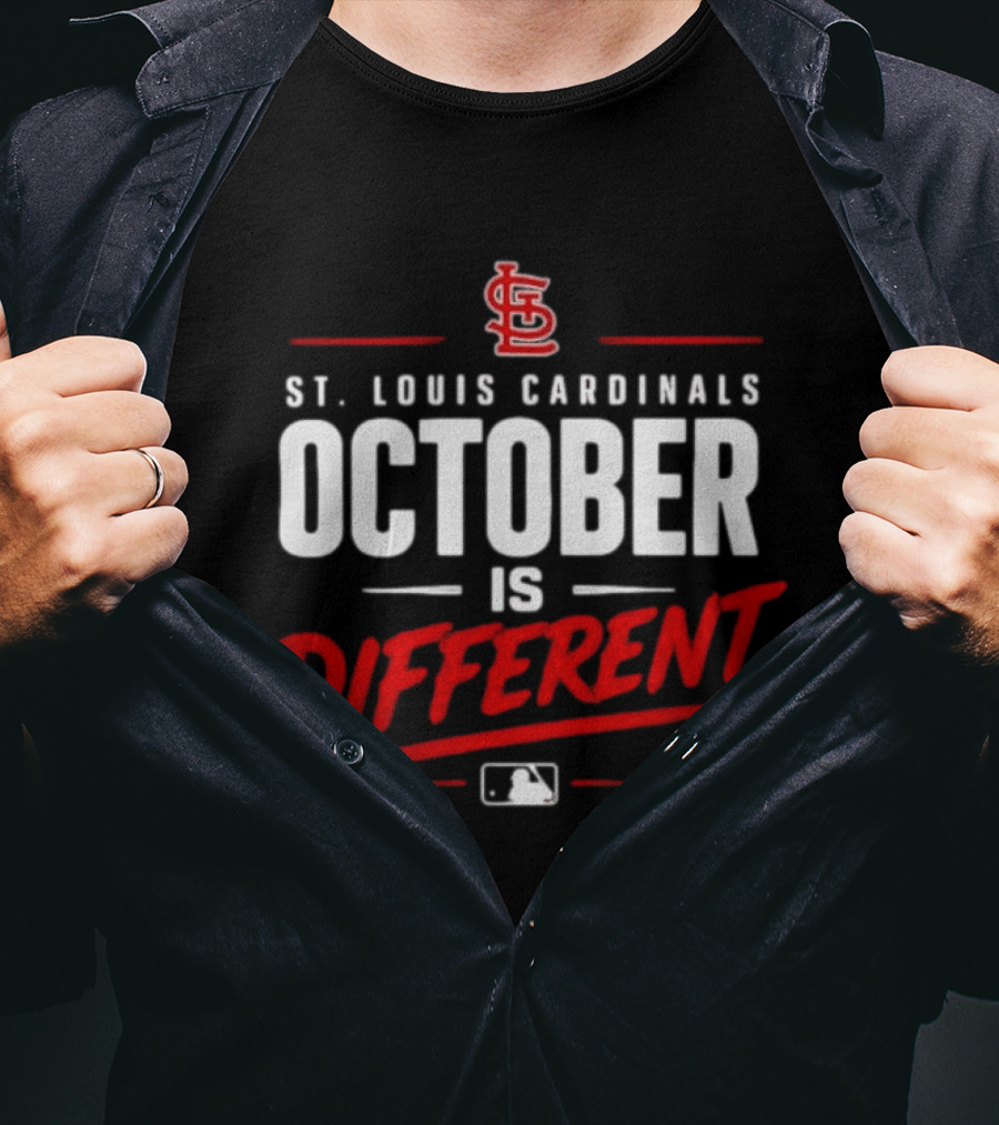 St. Louis Cardinals October Is Different MLB Postseason 2026 T-Shirt