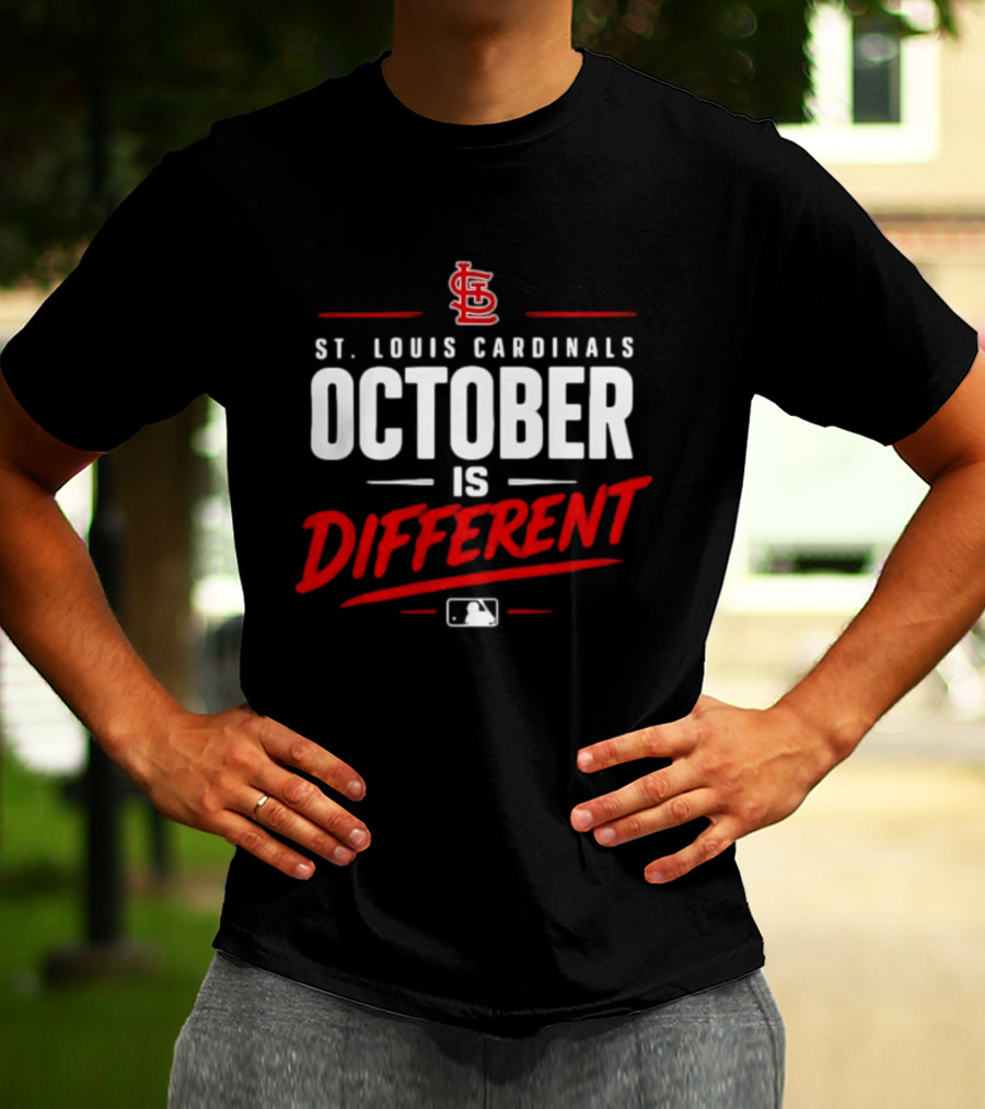 St. Louis Cardinals October Is Different MLB Postseason 2026 T-Shirt