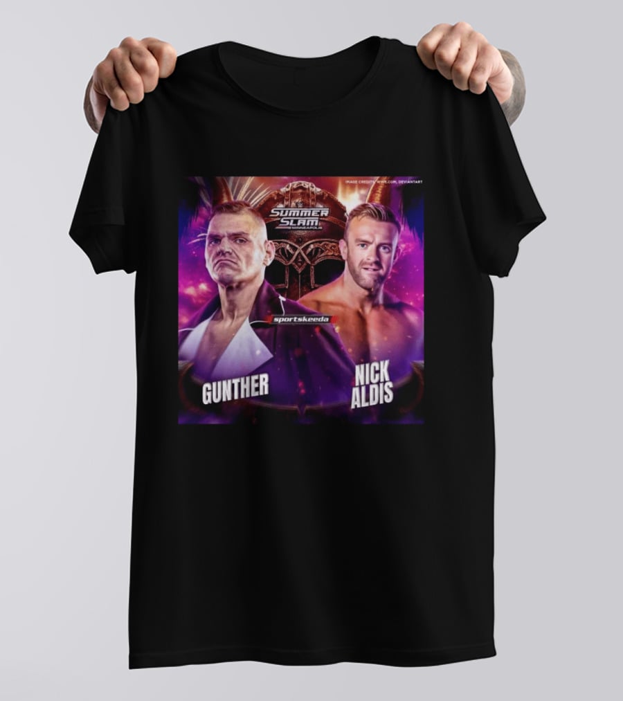 SummerSlam 2026 Gunther Vs Nick Aldis WWE Minneapolis Showdown T-Shirt