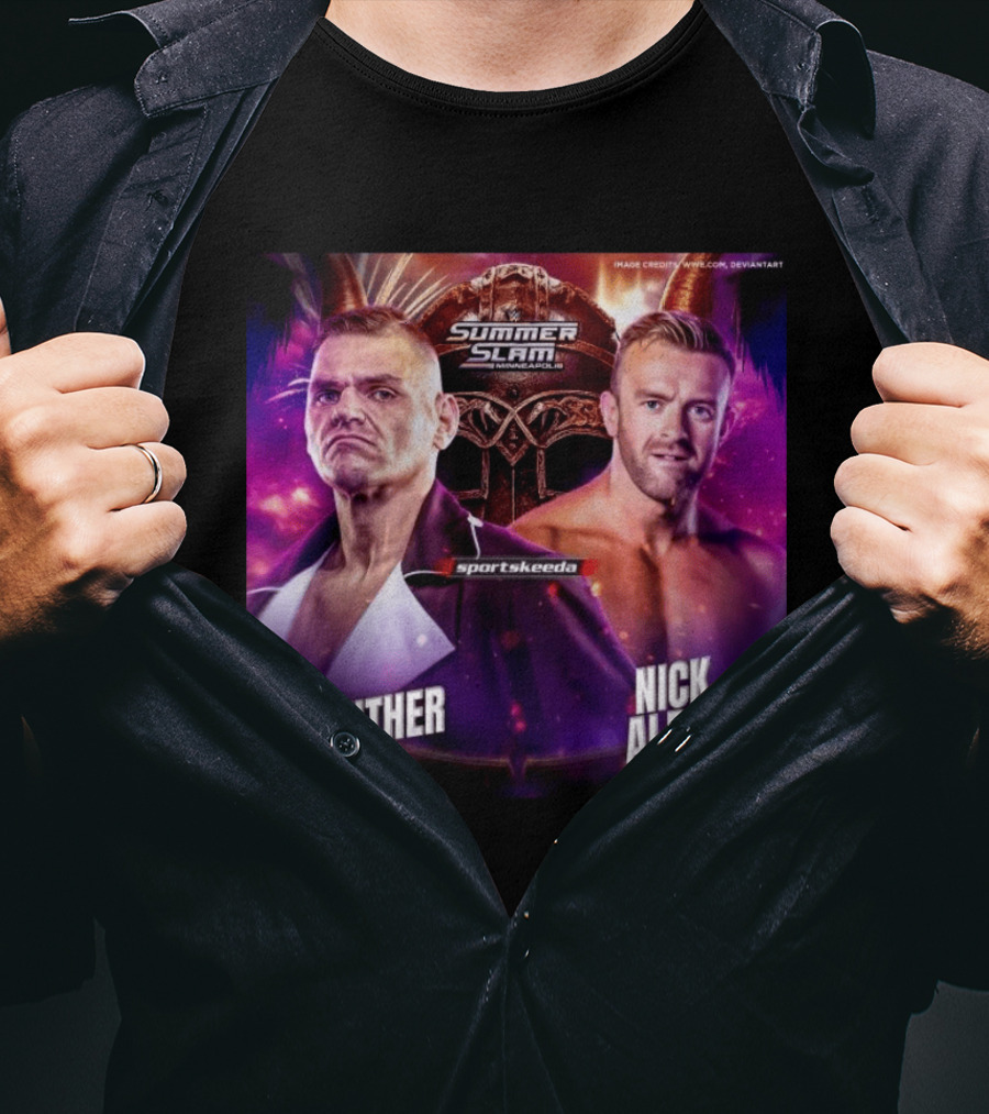 SummerSlam 2026 Gunther Vs Nick Aldis WWE Minneapolis Showdown T-Shirt