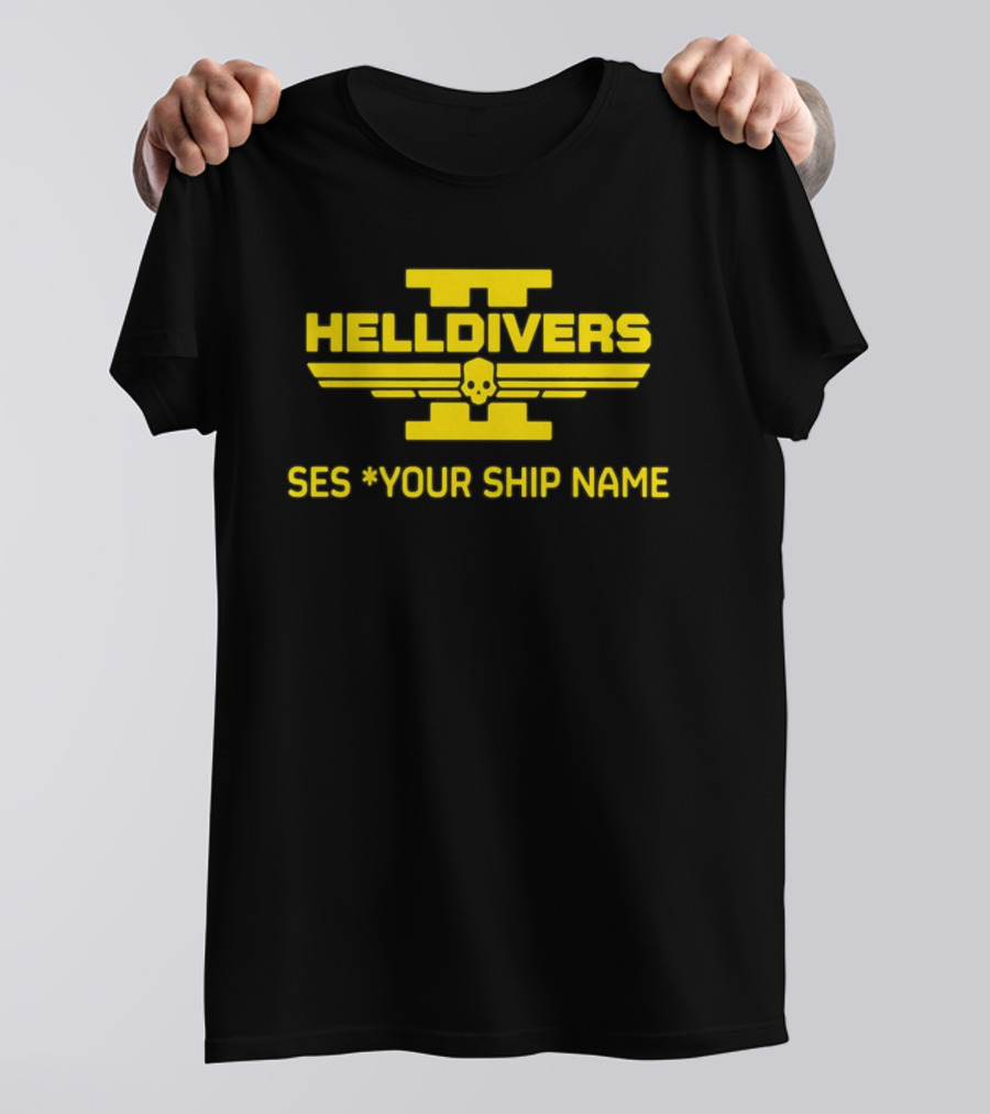 Helldivers II Customized SES Your Ship Name T-Shirt