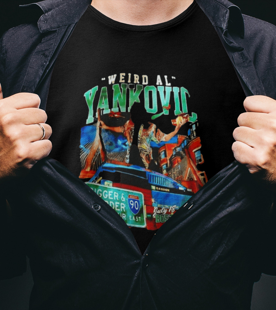 Weird Al Yankovic Bigger And Weirder 2026 Tour Boston July 18 TD Garden T-Shirt