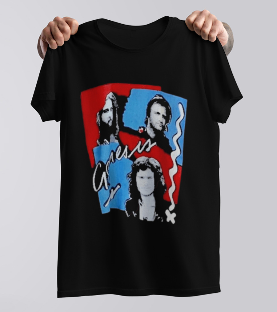 Genesis 1982 European Tour Rare Vintage Music Memorabilia T-Shirt