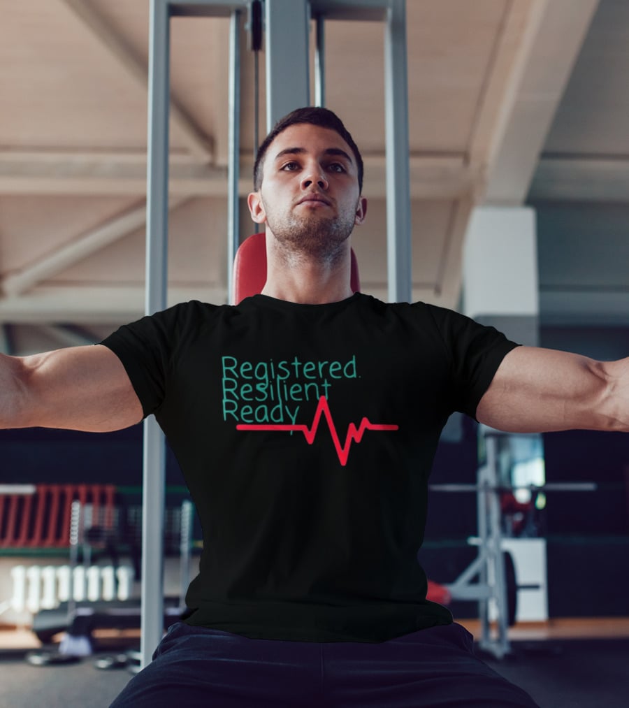 Registered Resilient Ready Nurse Heartbeat T-Shirt