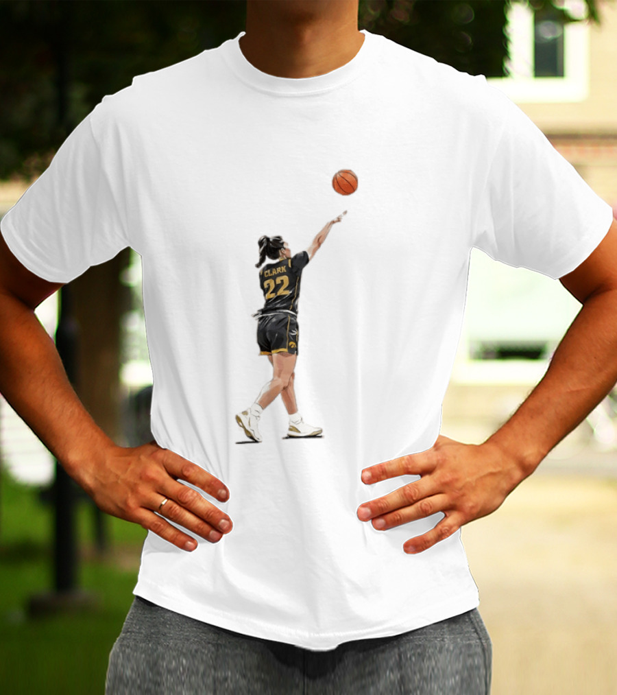 Caitlin Clark 22 Iowa Basketball WNBA Game Day Indiana Fever T-Shirt