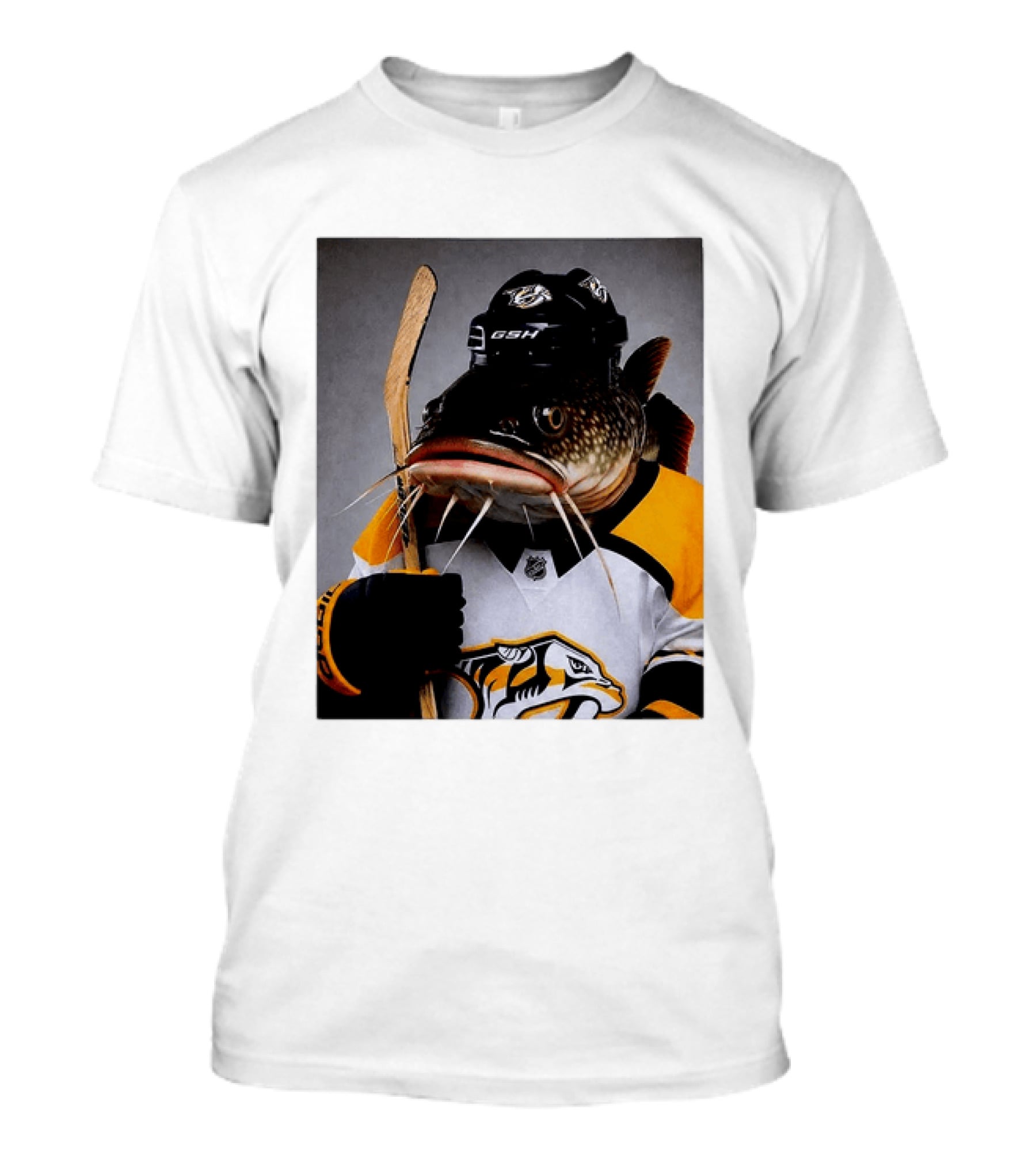 Nashville Predators Catfish Hockey Mascot Community Spirit T-Shirt