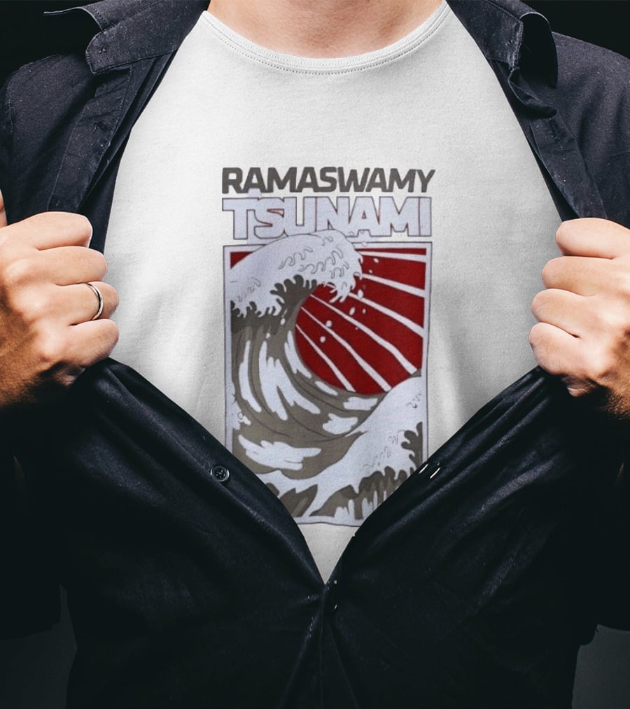 Ramaswamy Tsunami Japanese Wave T-Shirt