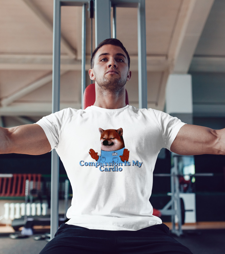 Shiba Inu Nurse PCA Doge Compassion Is My Cardio T-Shirt