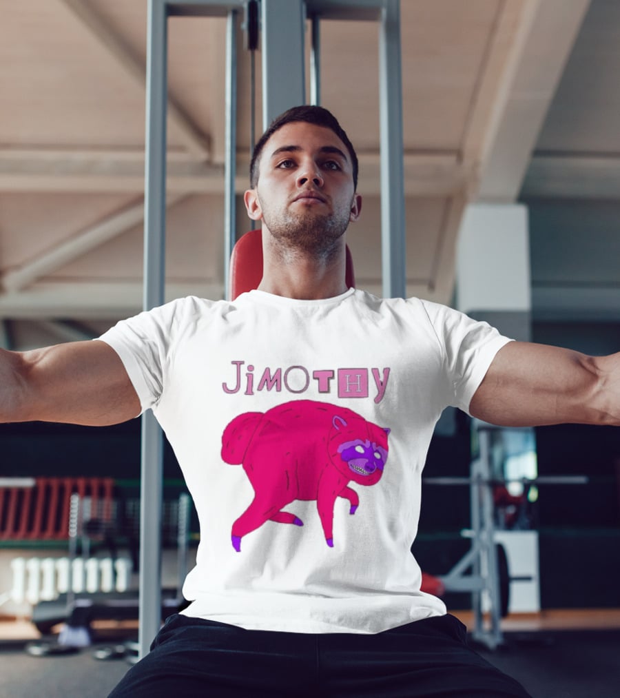 Jimothy Pink Raccoon T-Shirt