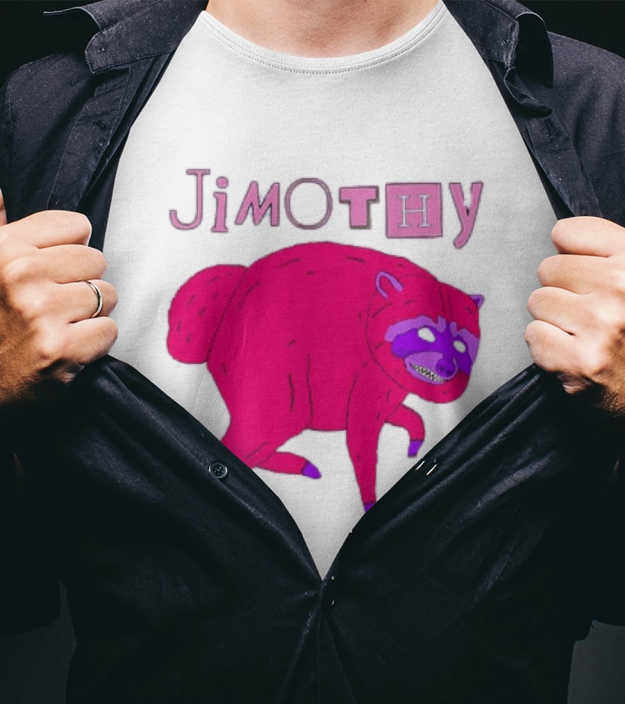 Jimothy Pink Raccoon T-Shirt