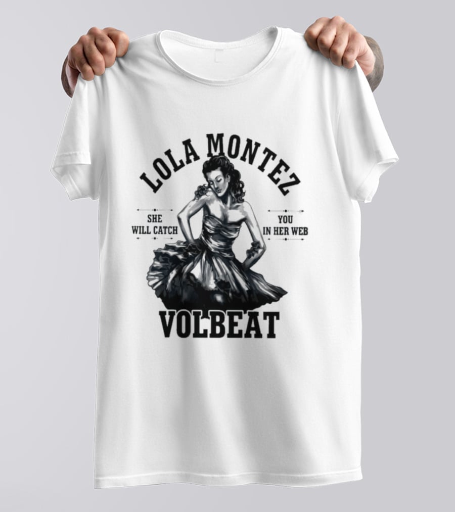 Lola Montez Volbeat Rock Music Tour Edition T-Shirt
