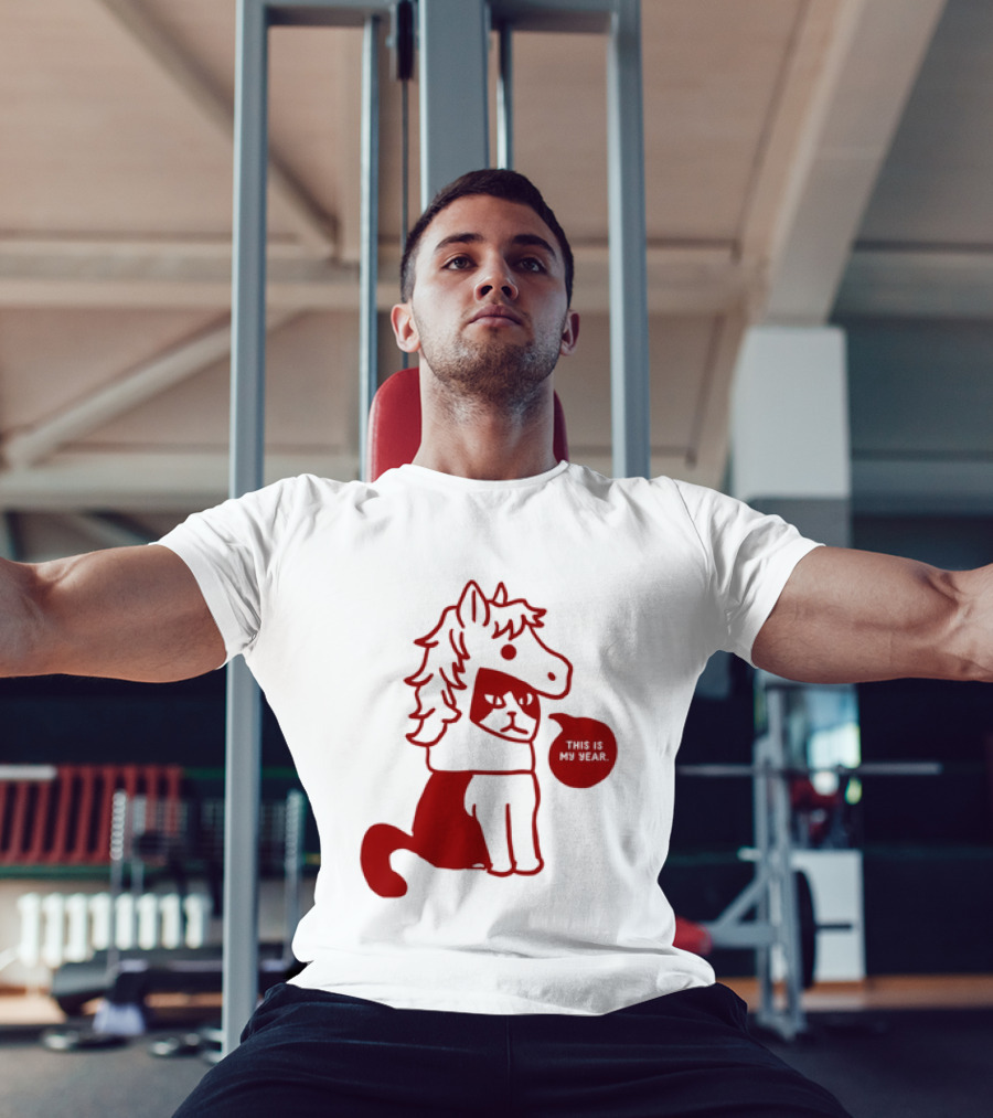Year Of The Horse 2026 Chinese Lunar New Year Zodiac Cat T-Shirt