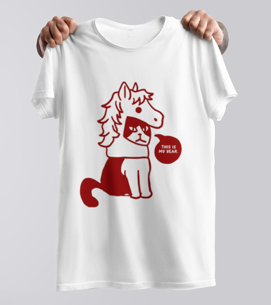 Year Of The Horse 2026 Chinese Lunar New Year Zodiac Cat T-Shirt