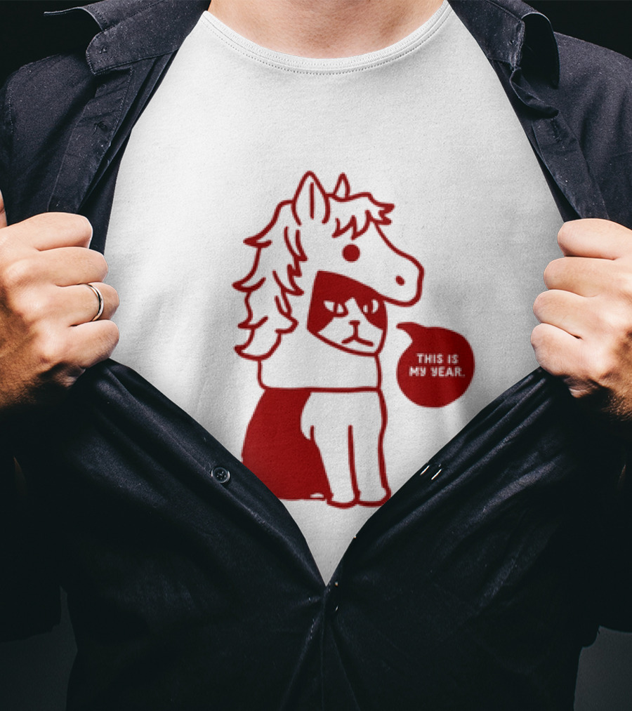 Year Of The Horse 2026 Chinese Lunar New Year Zodiac Cat T-Shirt