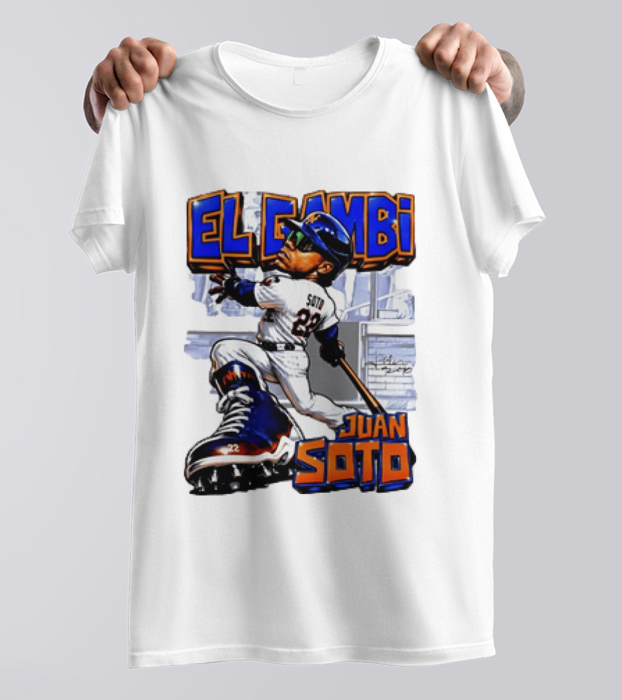 New York Mets El Gambi Juan Soto 22 Baseball T-Shirt