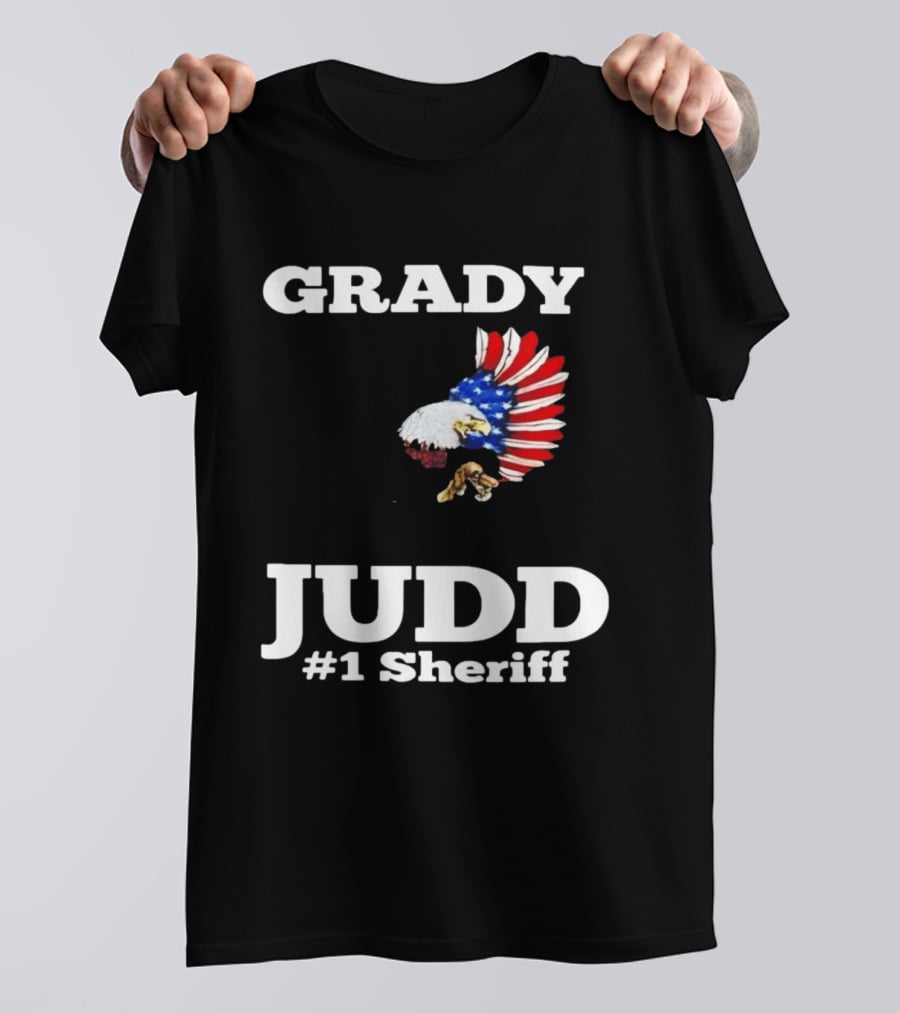 Grady Judd #1 Sheriff Patriotic Eagle T-Shirt