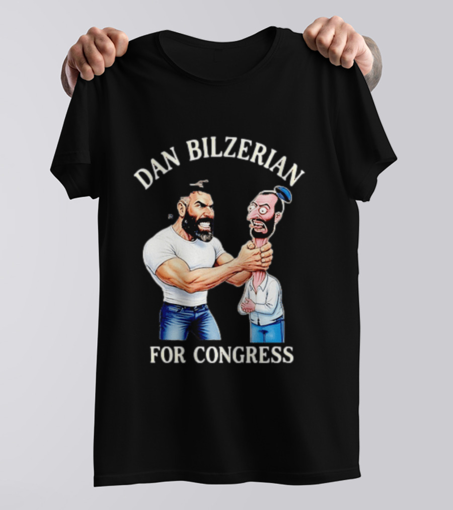 Dan Bilzerian For Congress Political Meme Cartoon T-Shirt