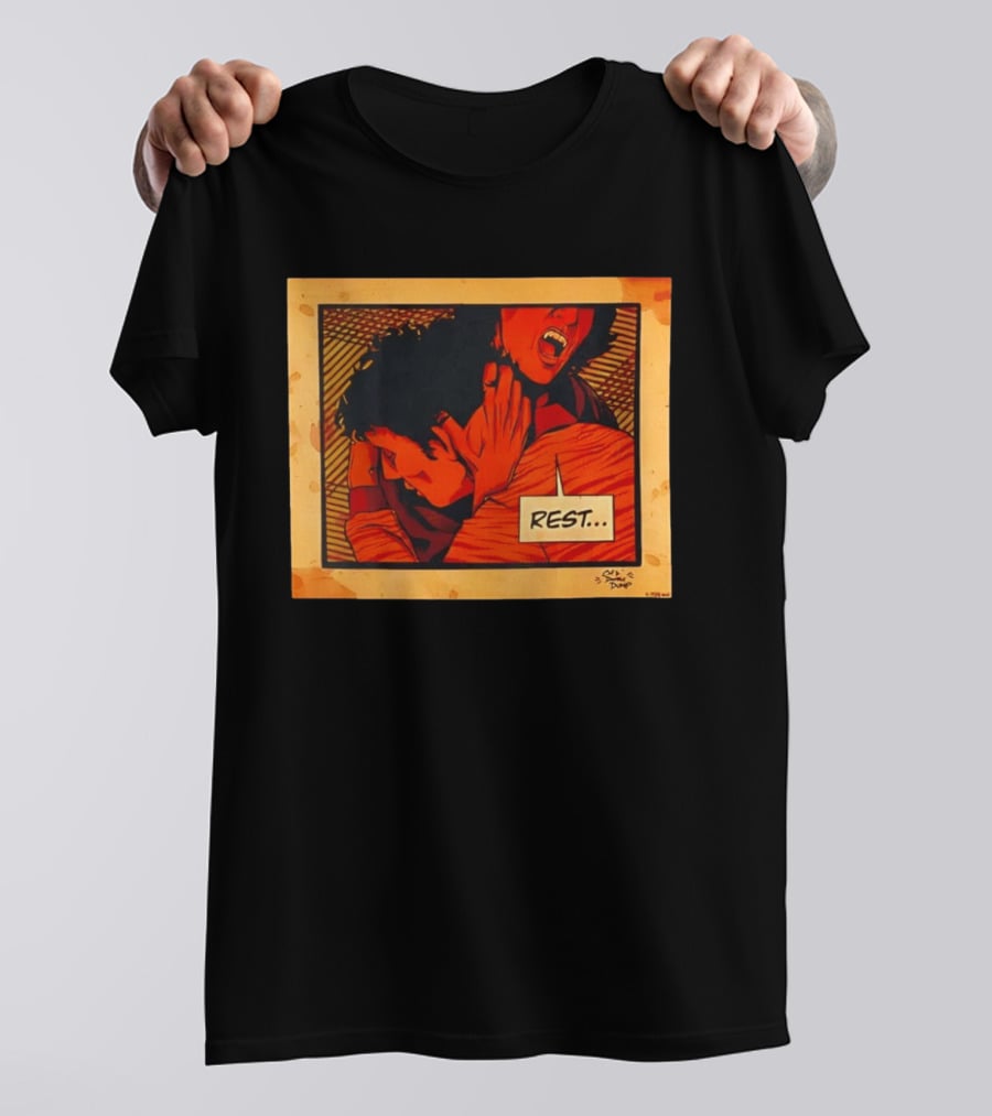 Dumb Dump Rest Vampire Biting Man T-Shirt
