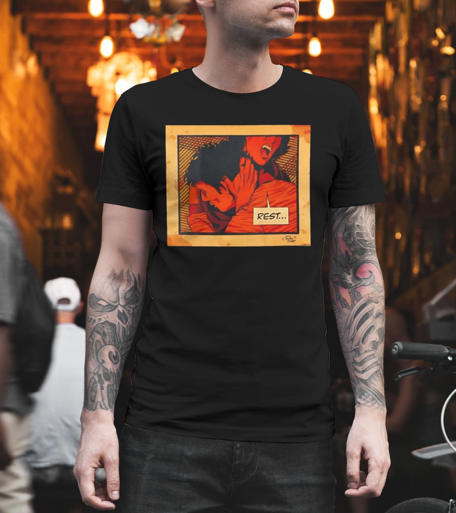 Dumb Dump Rest Vampire Biting Man T-Shirt