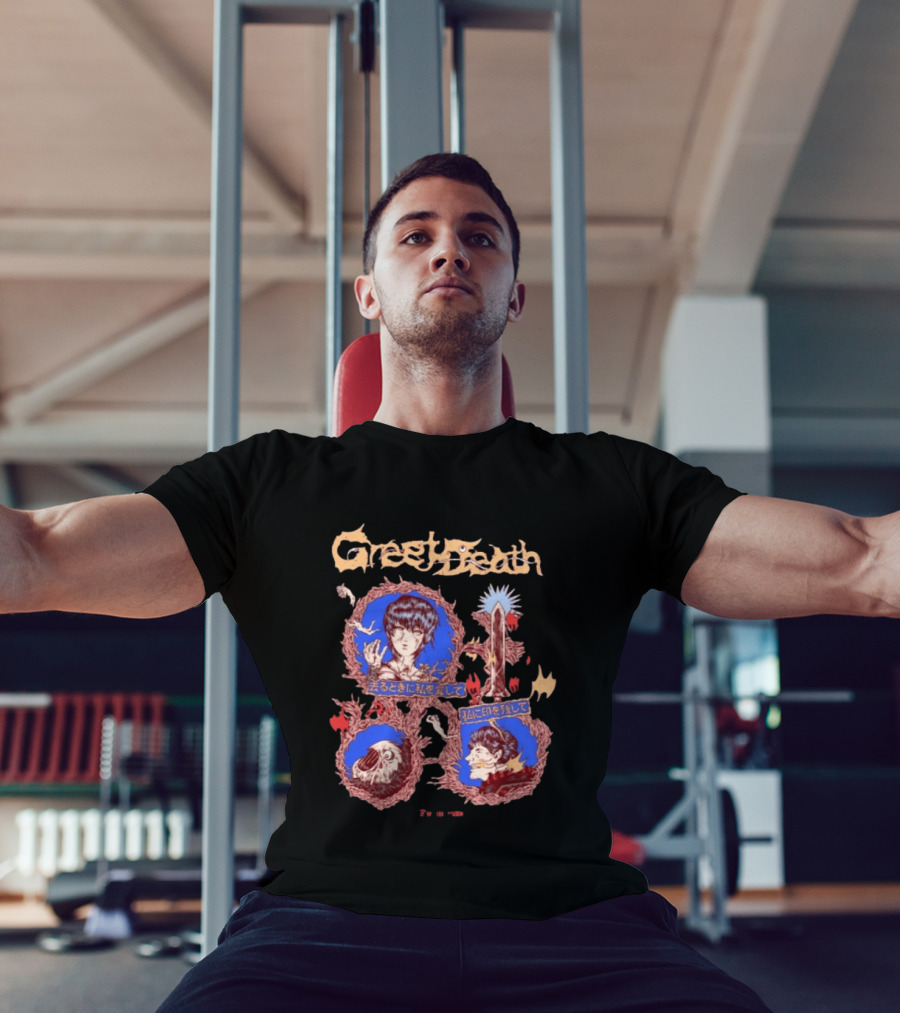 Greet Death Berserk Evil Greed Store Longsleeve Anime Manga Aesthetic T-Shirt